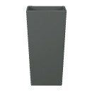 Rise Vase QU 35x35/70 lackiert in RAL Matt-schwarz 9005