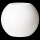 Sphere Kugel RU57/h48, lackiert in RAL Hochglanz-reinweiß 9010 HS