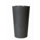Cono Vase RU43/h75, lackiert in RAL Matt-graualuminium 9007