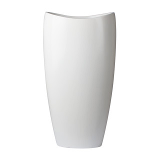 Ovation Vase 69x45/h131, lackiert in RAL 9010 reinweiss HS
