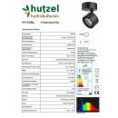 HH-LED Mini Anbauleuchte, 28W, 2600lm, CRI>90, 5700K, schwarz-on/off-15°
