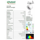 HH-LED Mini Einbau Downlight, 28W, 2600lm, CRI>90, 5700K, schwarz-DALI-60°