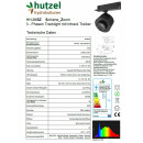 HH-LED Mini Tracklight_Zoom, 28W, 2400lm, CRI>90, 5700K,