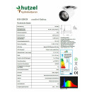 HH-LED Einbau comfort, 25W, 2000lm, CRI>90, 5700K schwarz-DALI-38°